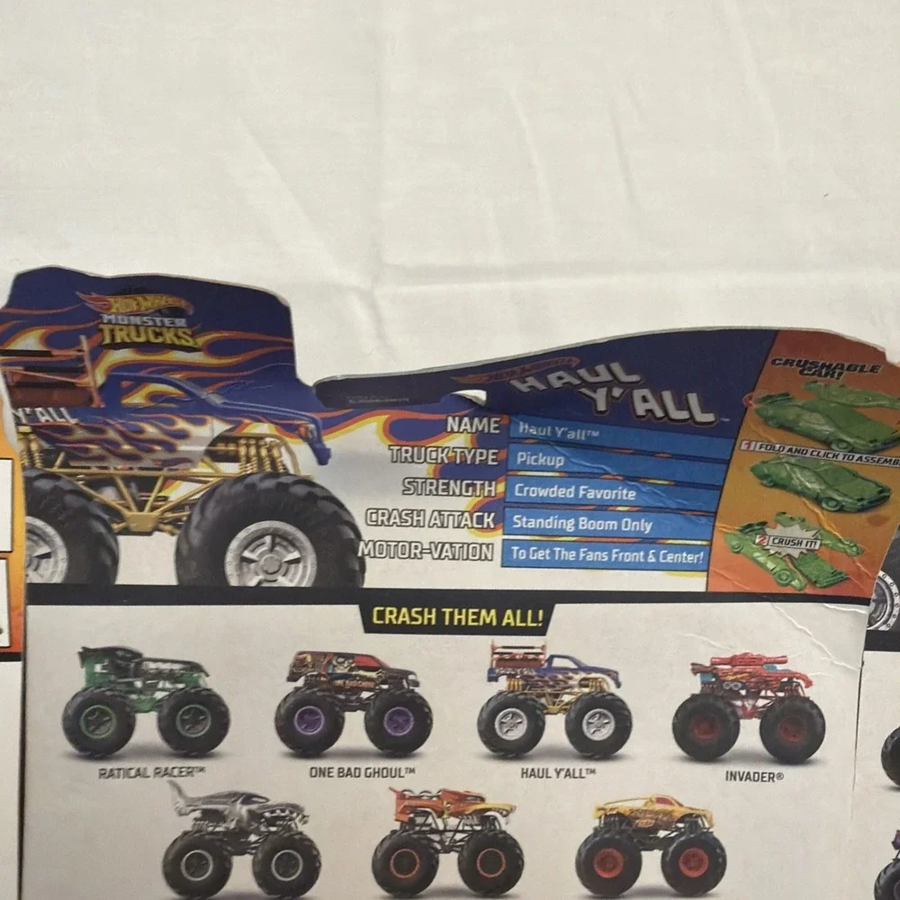 Hot Wheels Monster Trucks Lot of 5 –‎ Sriracha Nacho Camaro Cherry Scoop New!